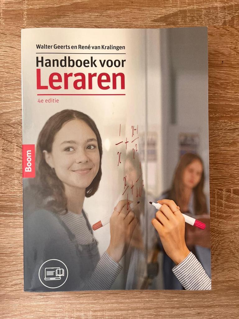 Handboek voor Leraren - Walter Geerts & René van Kralingen, Ophalen of Verzenden, Gamma, Nieuw, HBO