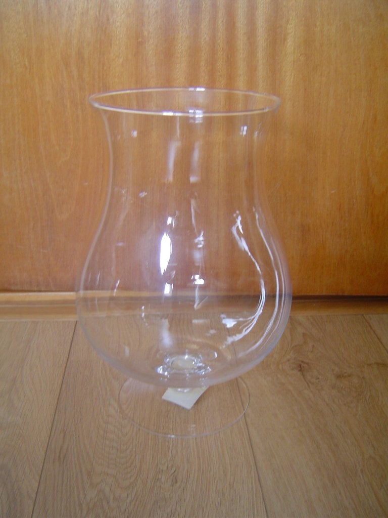 hurricane vaas / windlicht, Ophalen, 32 cm, Transparant, Geschikt voor droogbloemen