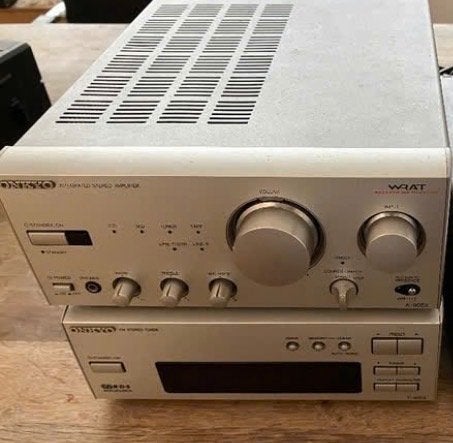 Onkyo a905x versterker stereo, Audio, Tv en Foto, Versterkers en Receivers, Ophalen, Gebruikt, 60 tot 120 watt, Stereo