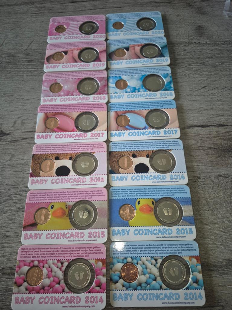 Baby's eerste centje kompleet serie, Ophalen of Verzenden, Nederland, Munten