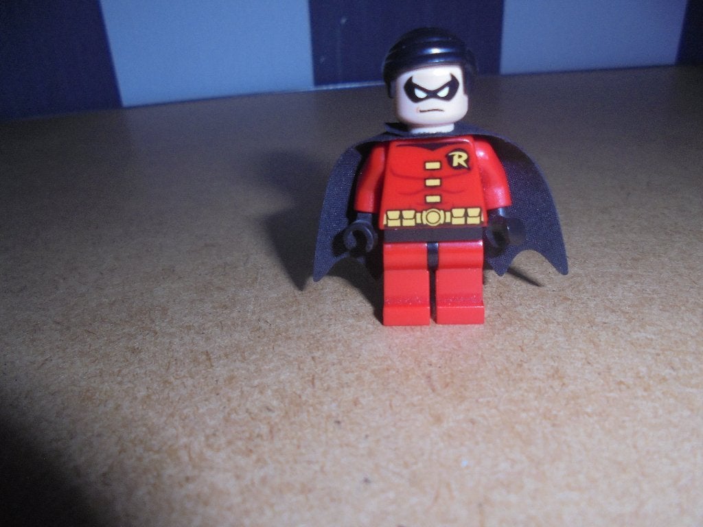 lego Robin - Black Cape Super Heroes Minifig, Ophalen of Verzenden, Zo goed als nieuw, Lego