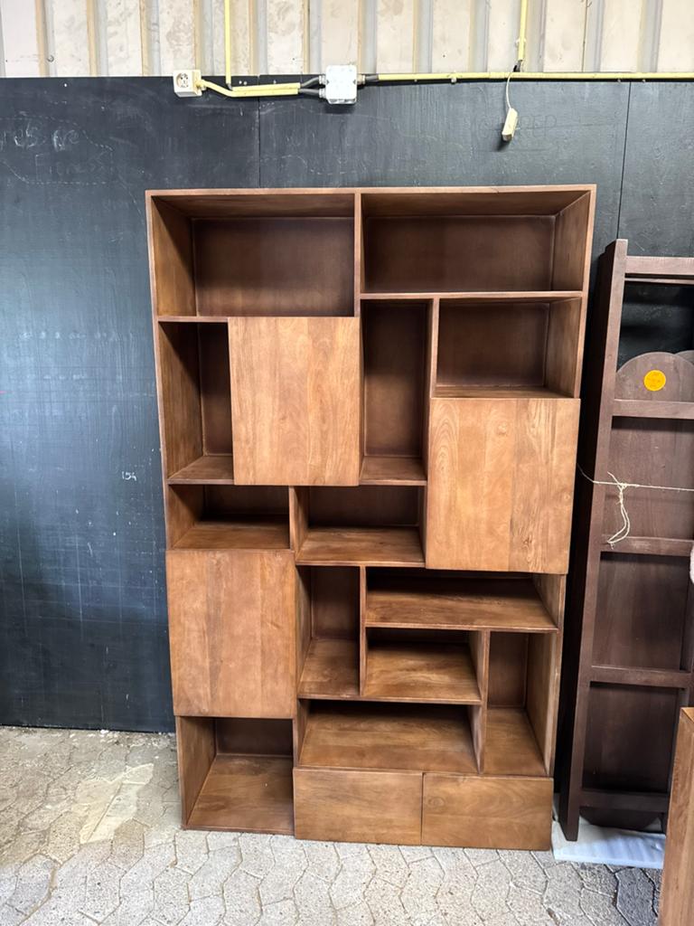 Wandkast mangohout 120x40x200 cm
