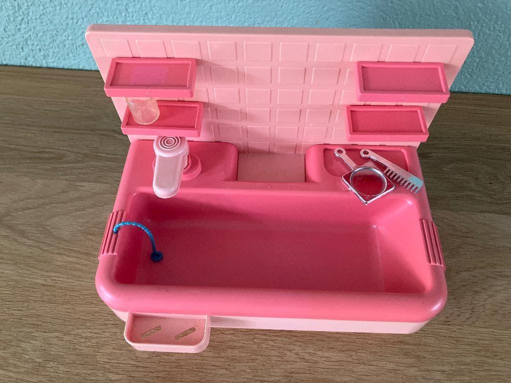 Barbie Fleur Cindy Bad meubel, Ophalen of Verzenden, Gebruikt, Accessoires