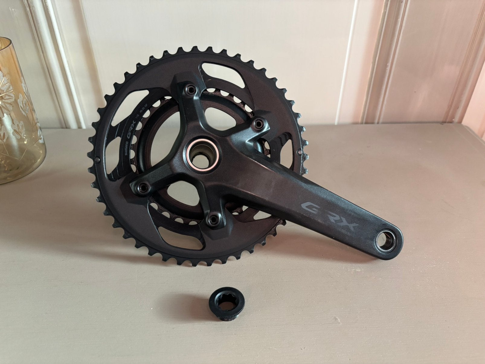 Shimano GRX FC-RX600 crank 170mm 11s 46-30, Ophalen of Verzenden, Zo goed als nieuw, Crankstel of Pedalen, Aluminium