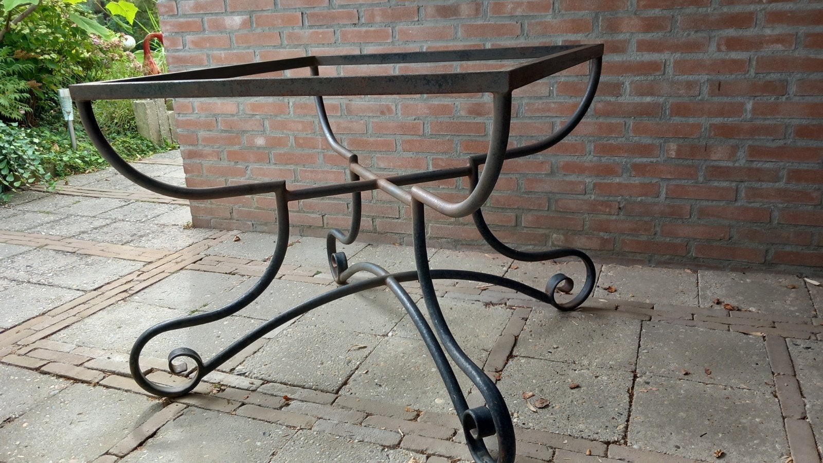 Mooi en degelijk ijzeren onderstel tafel 90x90x75cm, Huis en Inrichting, Ophalen, Rechthoekig, 50 tot 100 cm, 50 tot 100 cm