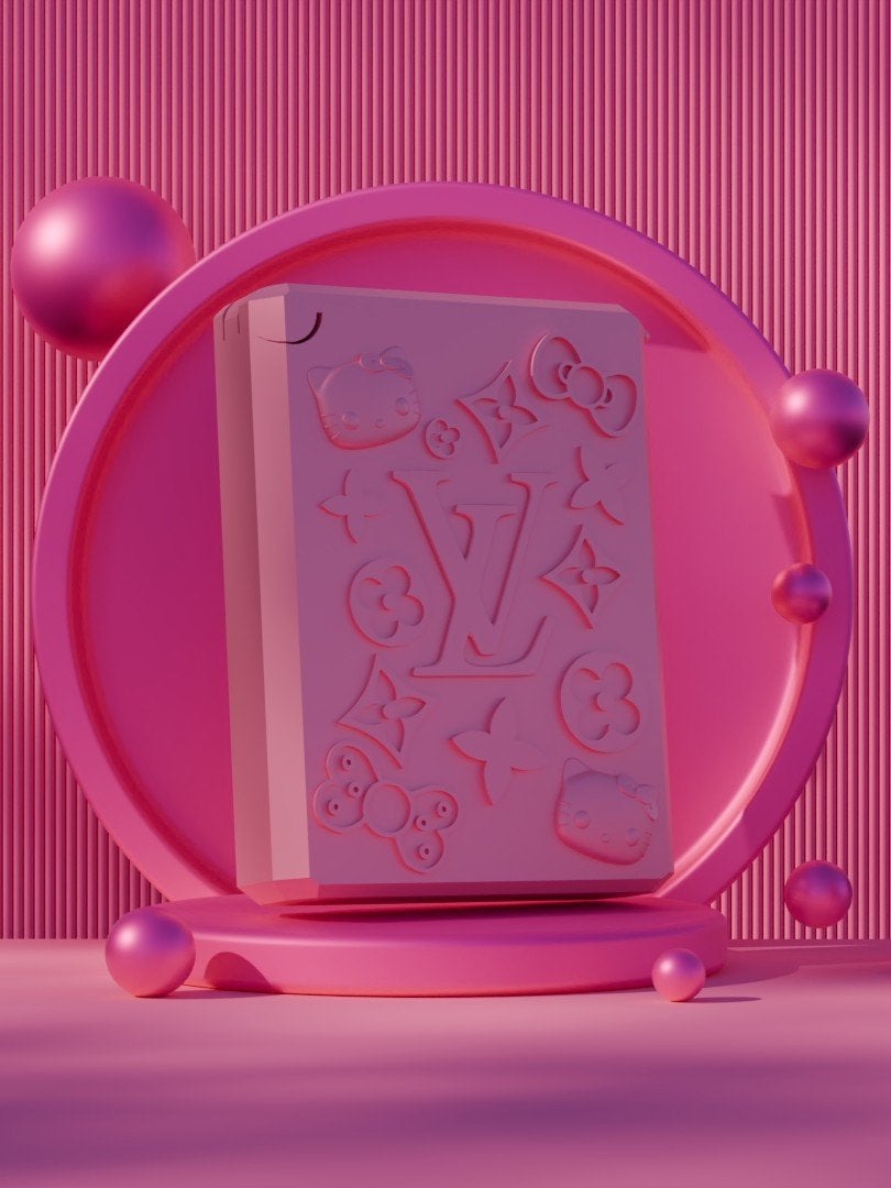 Louis Vuitton Hello Kitty doosje en aansteker sleeve, Ophalen