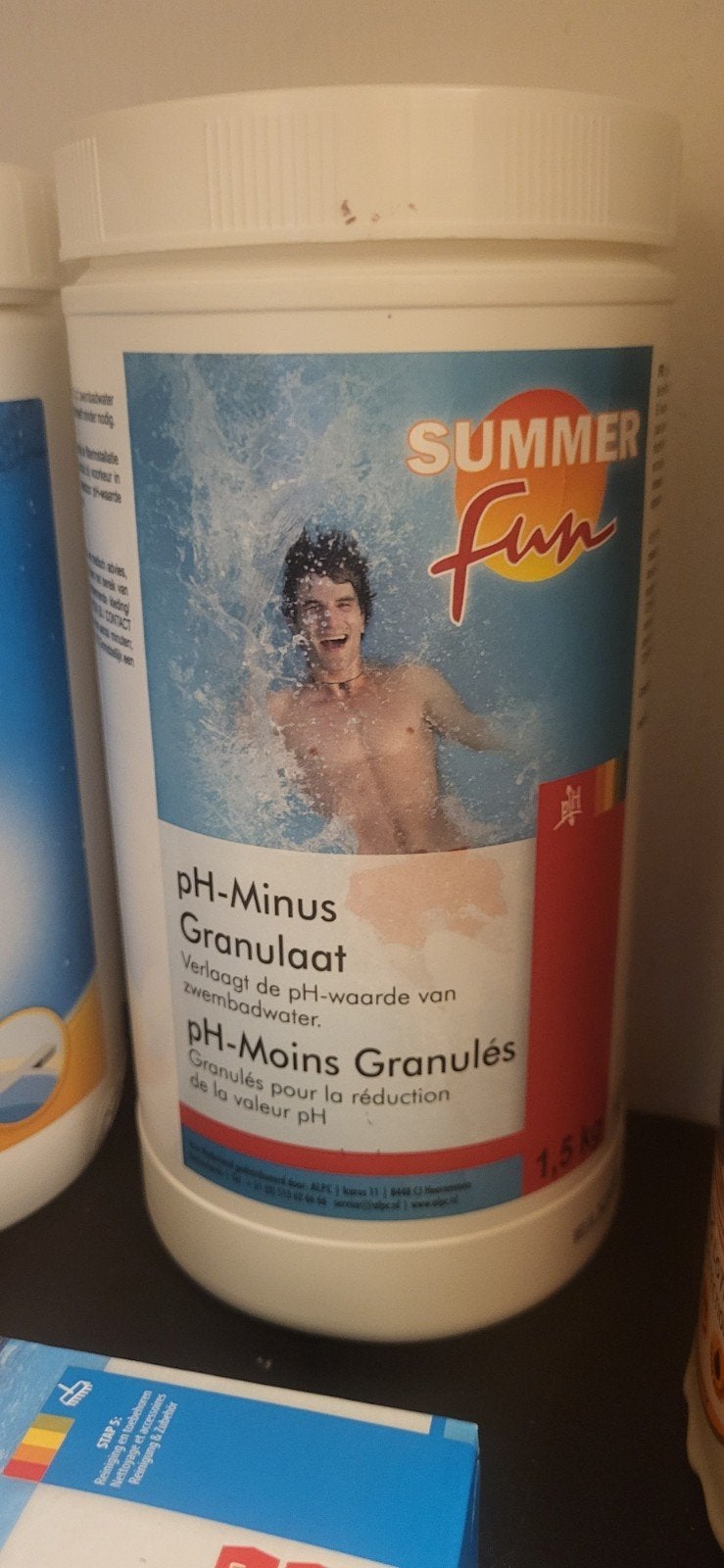 Zwembad toebehoren: pH-plus, pH-minus, chloor en watertest, Ophalen, Gebruikt, Reinigingsmiddel