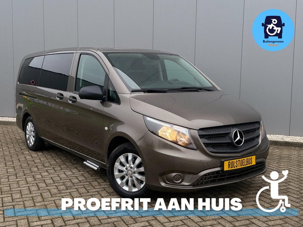 Mercedes-Benz Vito Rolstoelbus zelfrijder | 2 Rolstoelen voo, Automaat, 12 maanden, Gebruikt, Zwart
