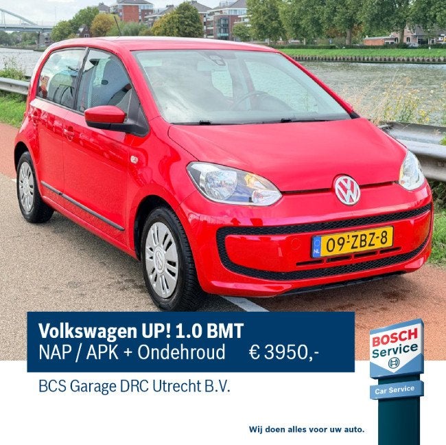 Volkswagen up! 1.0 BMT/Nap Nieuwe APK + Onderhoud (bj 2012), Auto's, Keurmerk '100% Onderhouden', Gebruikt, Up!, 840 kg