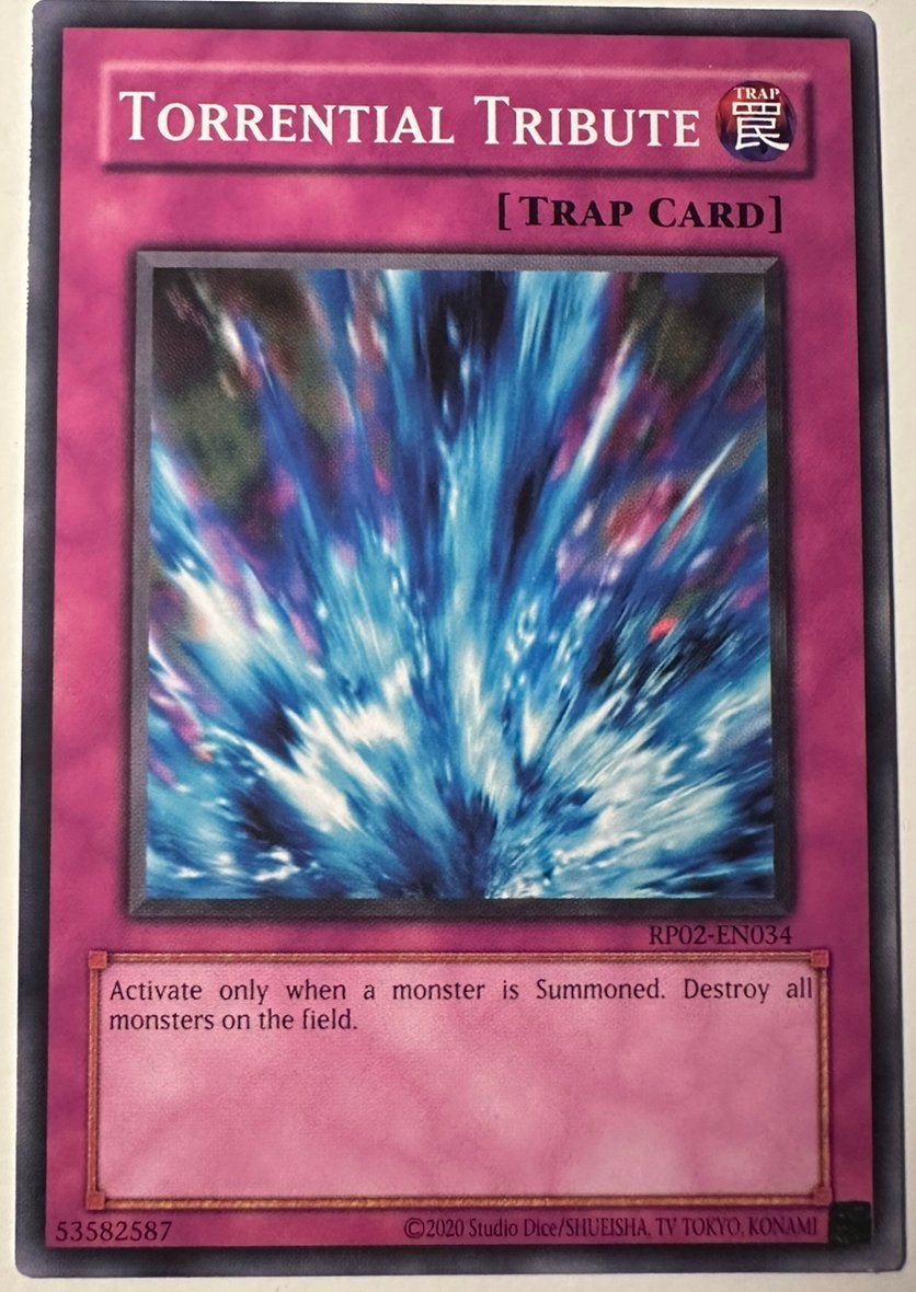 Yu-Gi-Oh! Torrential Tribute Retro Pack 2 Print !, Ophalen of Verzenden, Zo goed als nieuw, Losse kaart