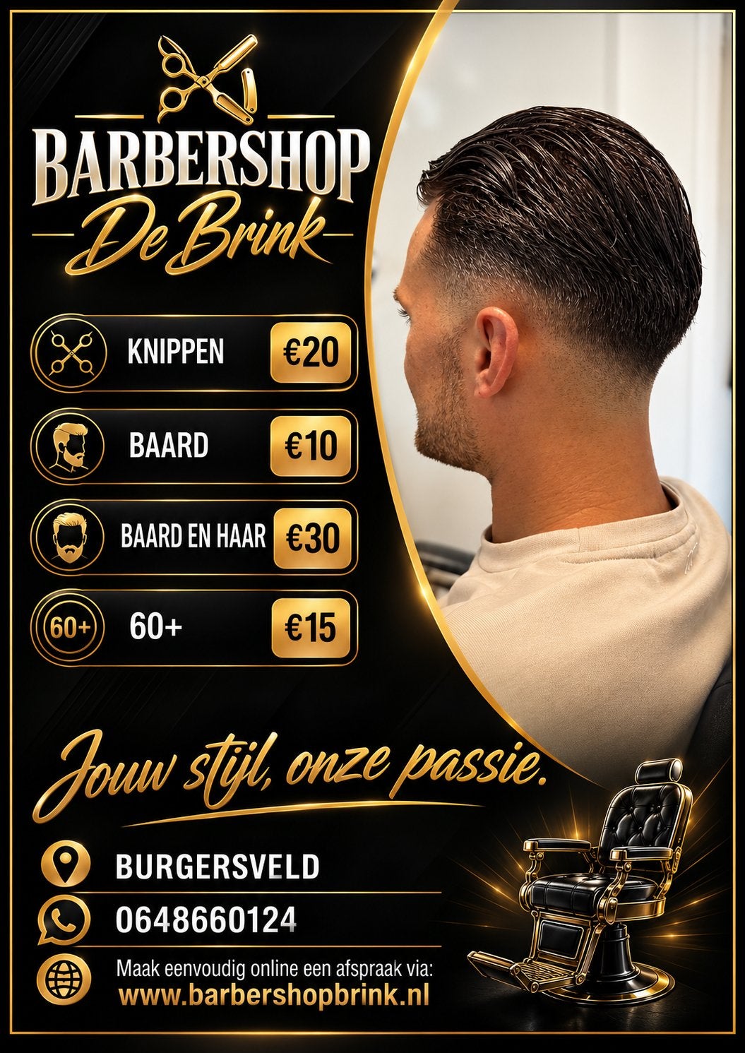 Kapper aangeboden, Knippen
