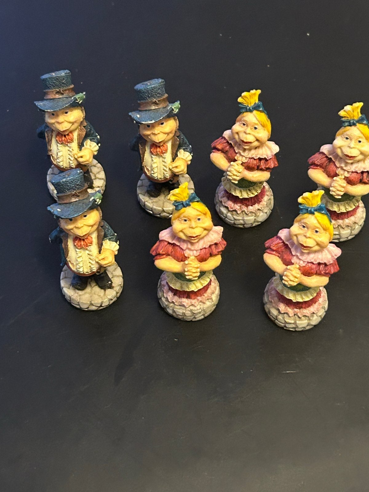 Efteling miniatuur beeldjes Volk van Laaf 7 stuks, Ophalen of Verzenden, Gebruikt