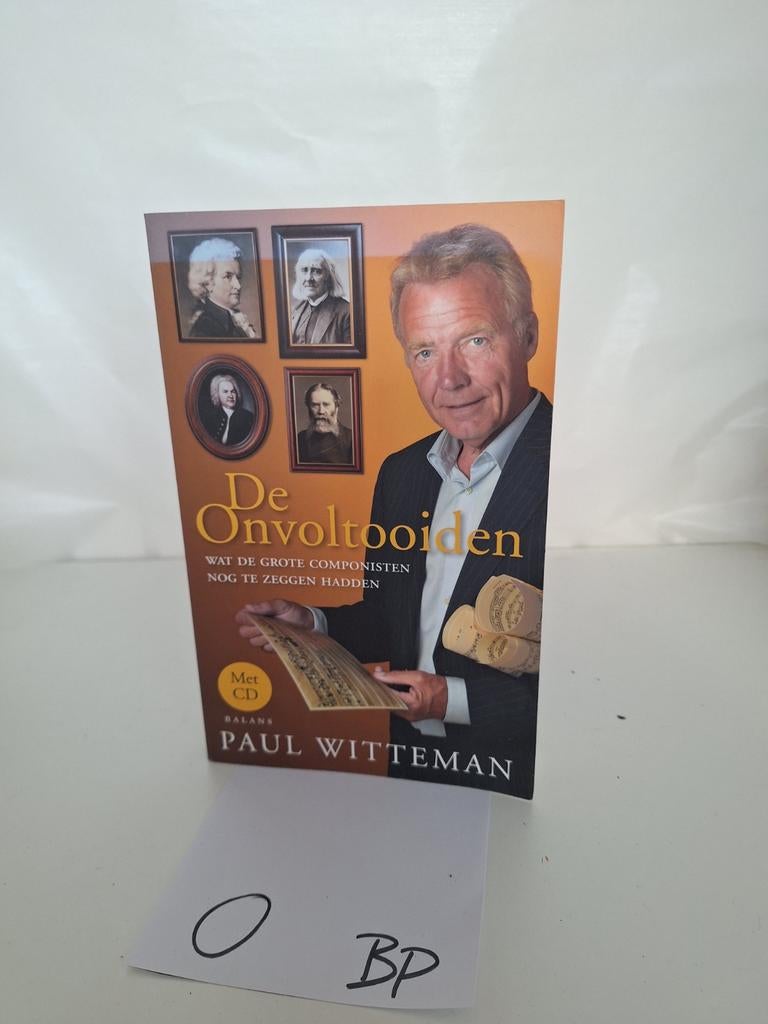 De Onvoltooiden - Paul Witteman (Boek met CD), Boeken, Ophalen of Verzenden, Zo goed als nieuw