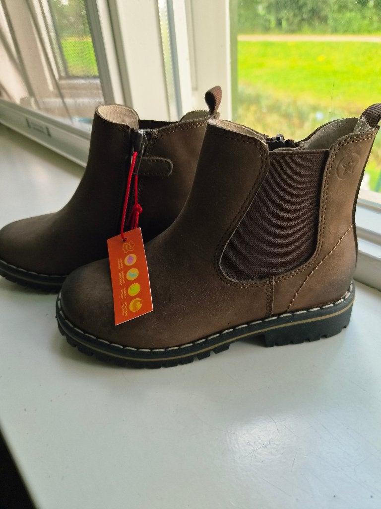 Leren jongens Chelsea boots bruin, Schoenen, Nieuw, Ophalen of Verzenden, Jongen