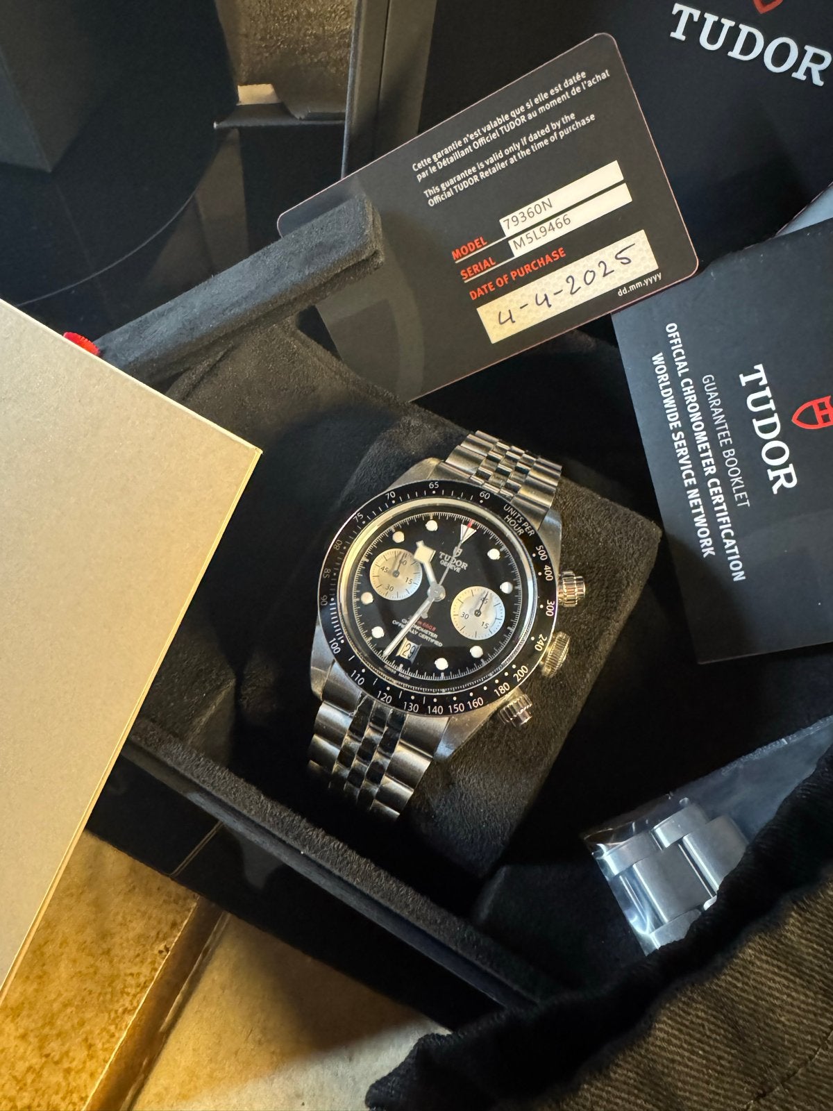 Tudor Black Bay Chrono jubilee, Sieraden, Tassen en Uiterlijk, Overige merken, Staal, Polshorloge, Ophalen of Verzenden
