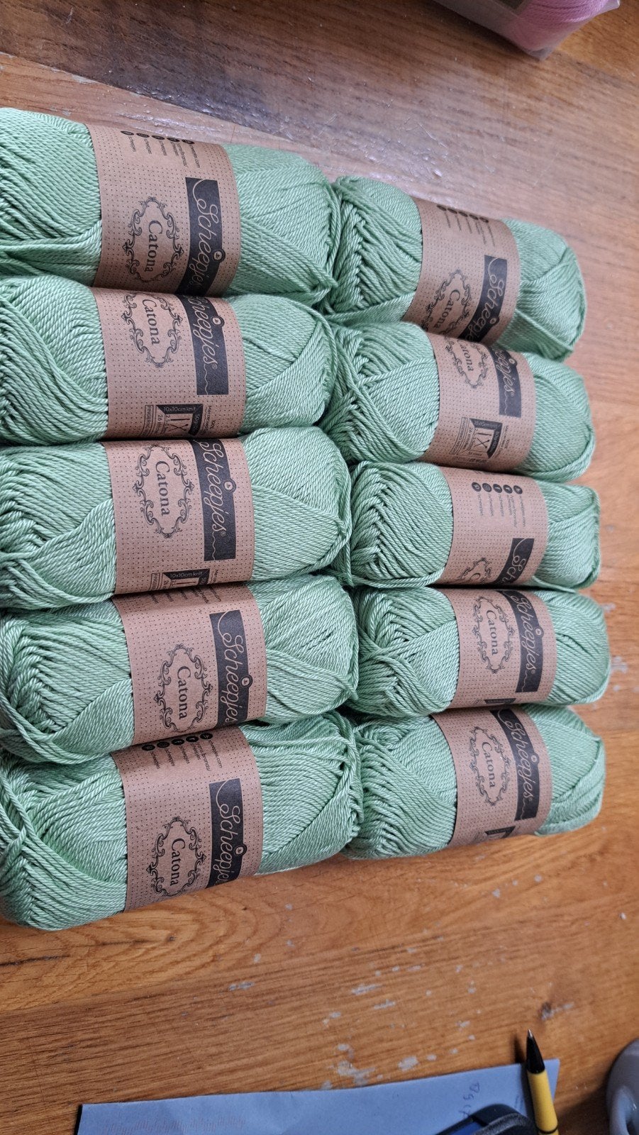 10 bollen nieuw Scheepjes Catona kleur 103 50g, Breien of Haken, Nieuw, Ophalen of Verzenden, Scheepjes