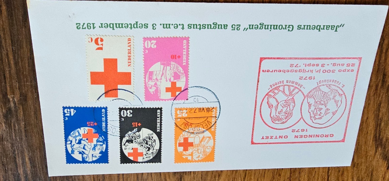 Poststuk 300 jaar Groningen Ontzet 1972, Verzenden, Na 1940, Gestempeld