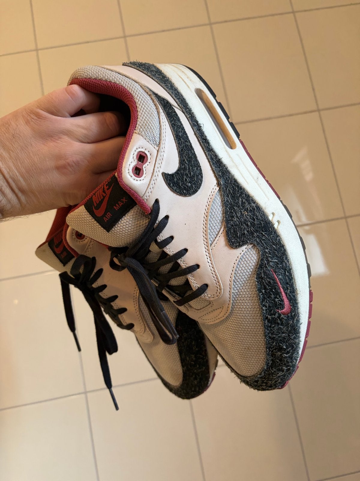 Nike Air Max 1 'Keep Rip'n Stop Slip'n' maat 46, Ophalen, Gedragen, Overige kleuren, Sneakers of Gympen