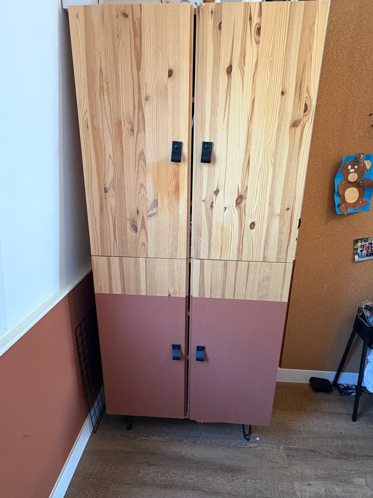 IKEA IVAR Kast - Grenen met deuren en planken, Ophalen, Gebruikt, 50 tot 100 cm, Minder dan 100 cm