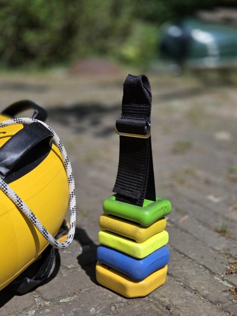 Strap free dive duikboei - Anchor strap free diving buoy, Ophalen of Verzenden, Lood of Loodgordel