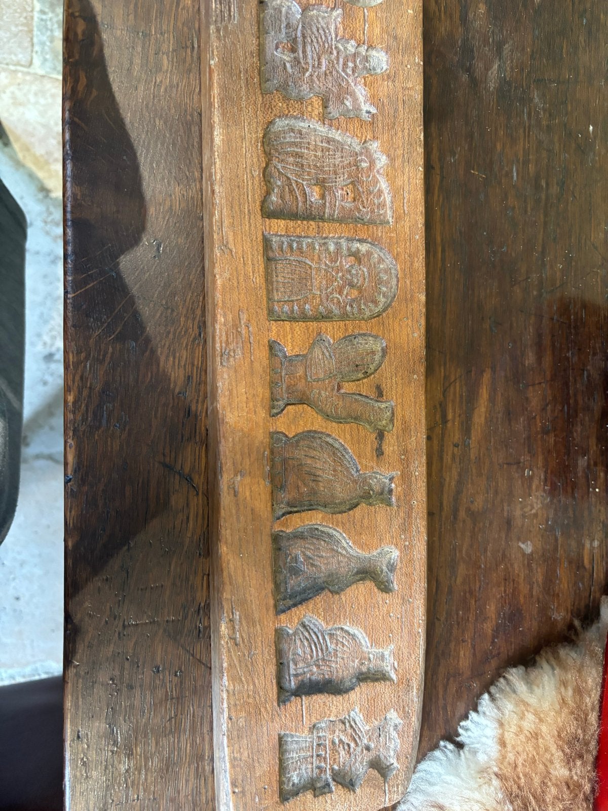 Antieke houten speculaasplank - 62cm 19e eeuw, Verzenden