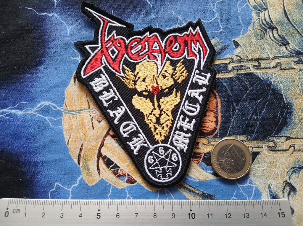 Venom prachtige  embroidered black metal patch v17  metal, Ophalen of Verzenden, Nieuw, Kleding