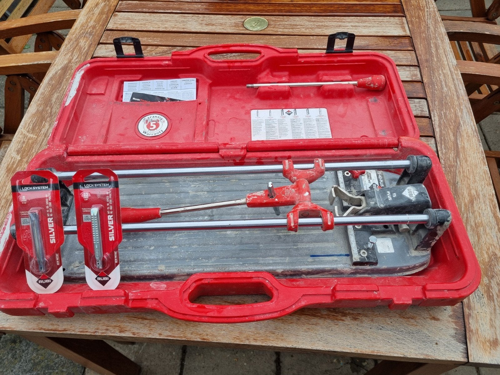 Rubi TS-40-PLUS tegelsnijder met extra snijwieltjes, Ophalen of Verzenden