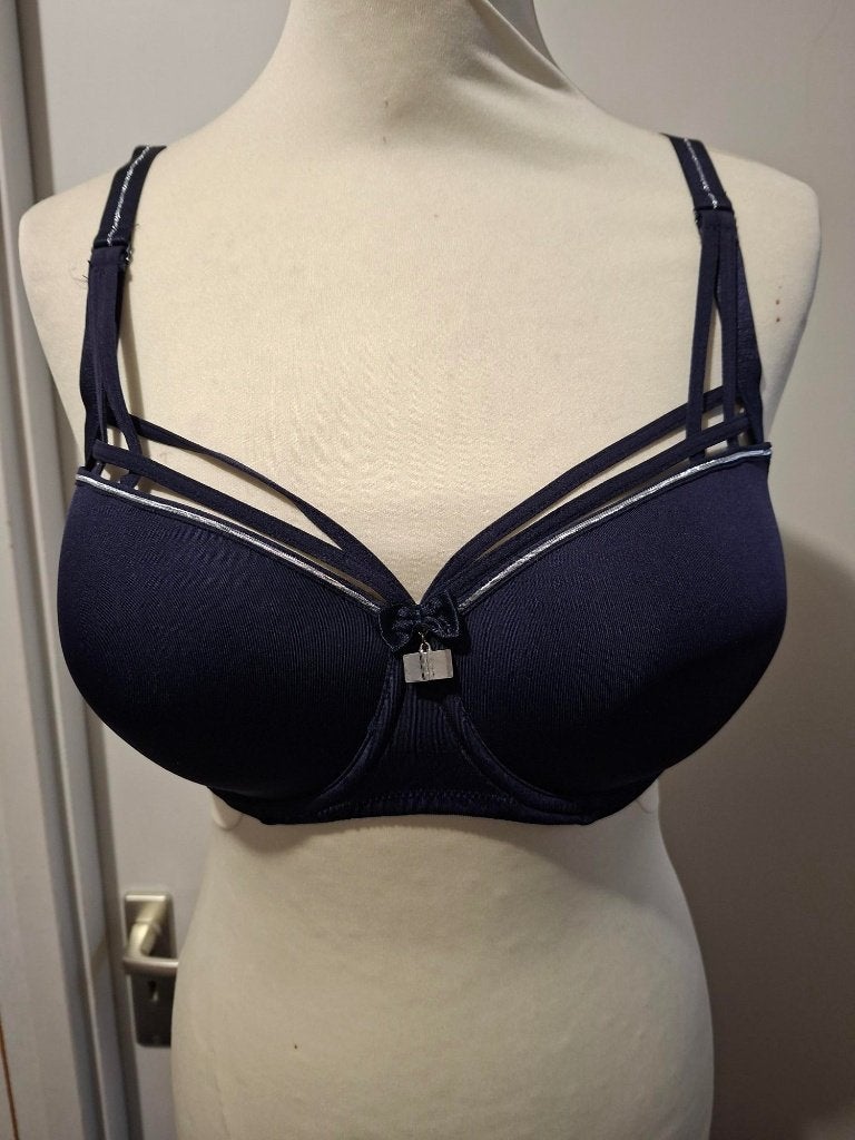 Marlies Dekkers bh maat 75D blauw zilver, Marlies Dekkers, Ophalen of Verzenden, Blauw, BH