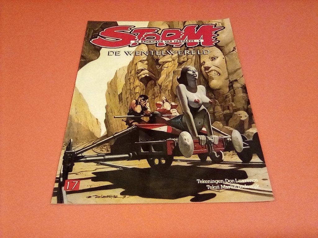 Storm - De Kronieken van Pandarve: De Wentelwereld (nr. 17), Eén stripboek, Don Lawrence, Martin Lodewijk, Ophalen of Verzenden