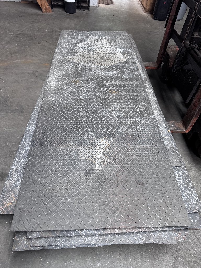 Partij stalen traanplaten - traan plaat -  3000x1000mm, Doe-het-zelf en Verbouw, Metalen, Ophalen, Gebruikt, Net, Nvt