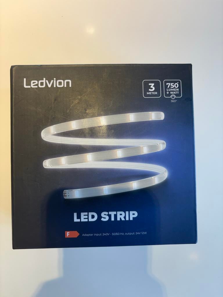 Ledvion LED Strip 3 meter, 750 Lumen, 9 Watt, Ophalen of Verzenden, Nieuw, Minder dan 30 watt, Led-lamp