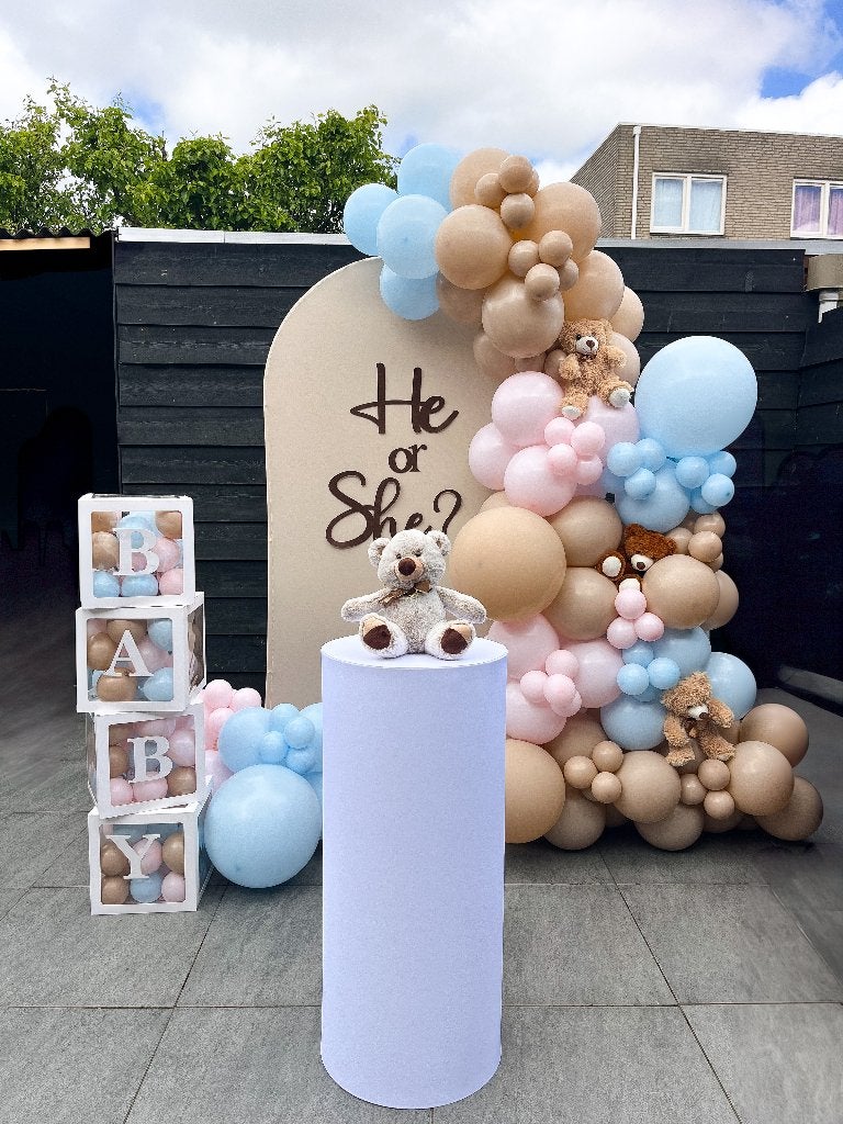 Gender reveal en Babyshower decoratie / Ballonnen Backdrop, Ophalen, Nieuw, Geboorte of Huwelijk