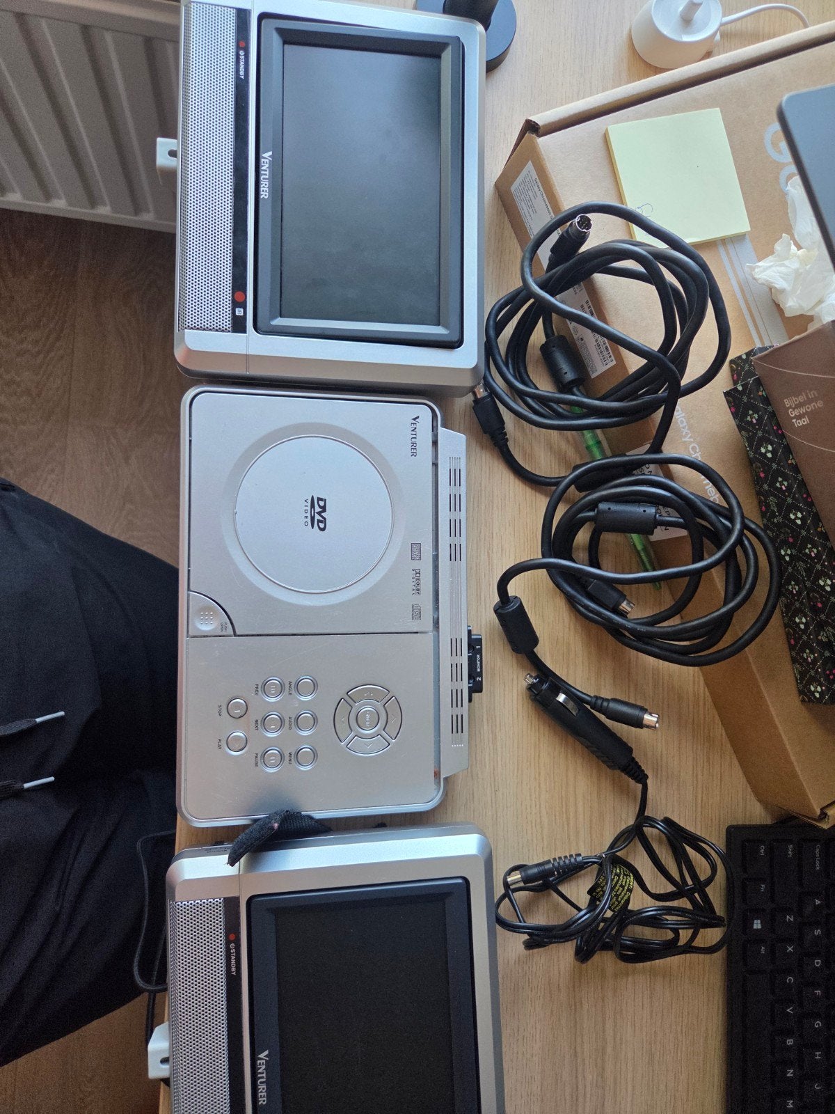 Draagbare DVD Speler Auto met 2 Schermen, Ophalen