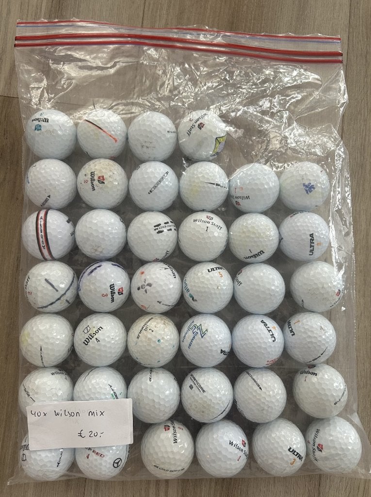 40x Wilson golfballen – gemengde modellen – €20, Ophalen, Zo goed als nieuw, Bal(len), Overige merken