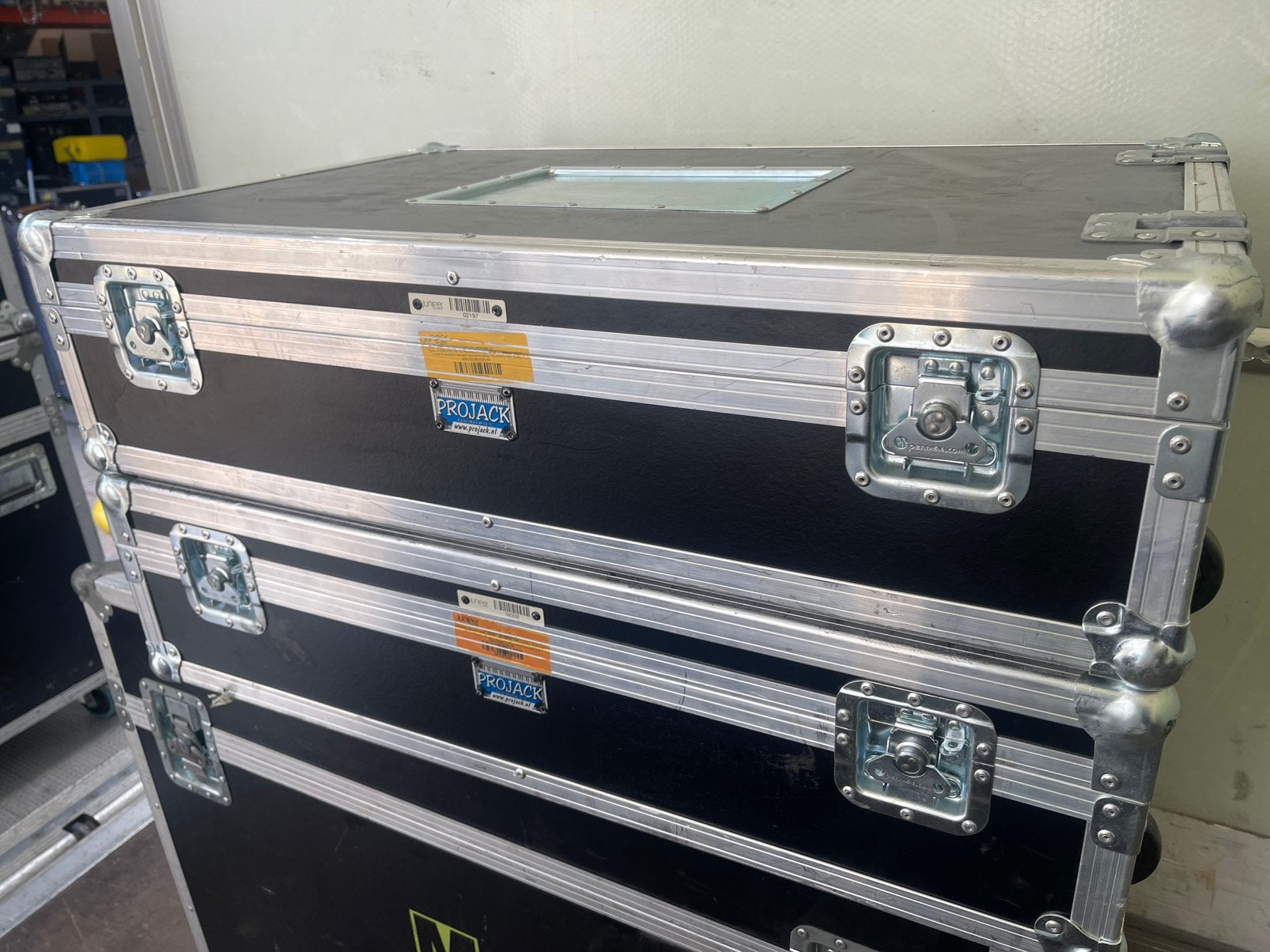 PROJACK FLIGHTCASES 89x54cm 15+5cm Hoog Klapdeksel PRO CASE, Ophalen, Zo goed als nieuw, Overige instrumenten, Flightcase