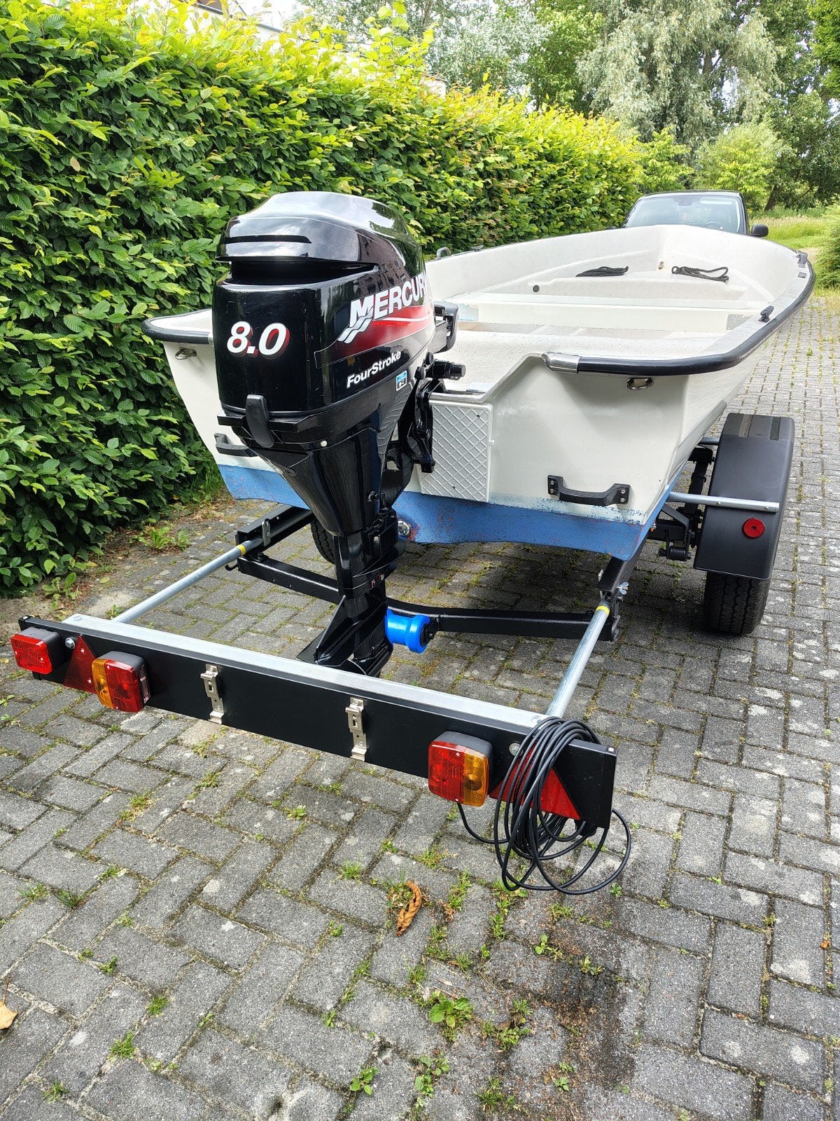HR430 boot en trailer eventueel incl motor Mercury 8pk, Ophalen, Tot 10 pk, Viertaktmotor, Quicksilver