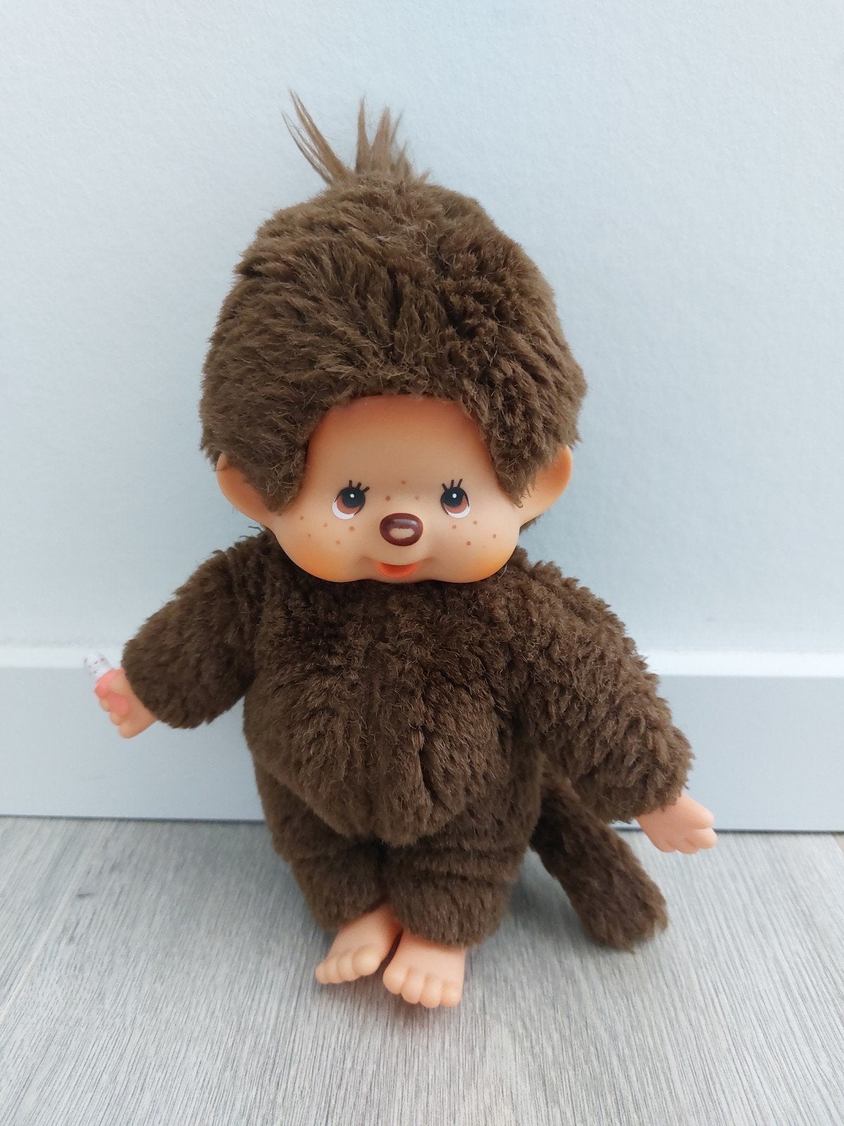 Knuffel vintage Monchhichi speen fopspeen aap L2059, Ophalen of Verzenden, Zo goed als nieuw, Overige typen