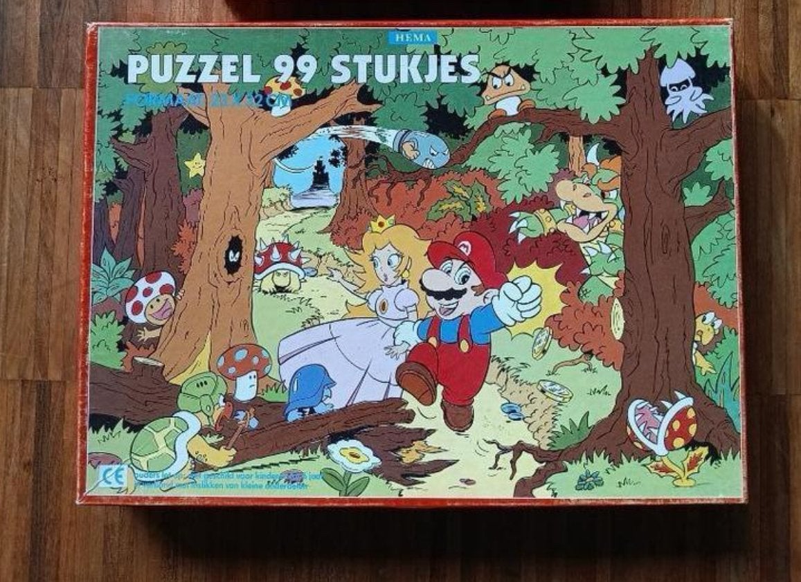 Nintendo Super Mario Puzzel 99 Stukjes, Ophalen of Verzenden, 10 tot 50 stukjes, Zo goed als nieuw, 4 tot 6 jaar