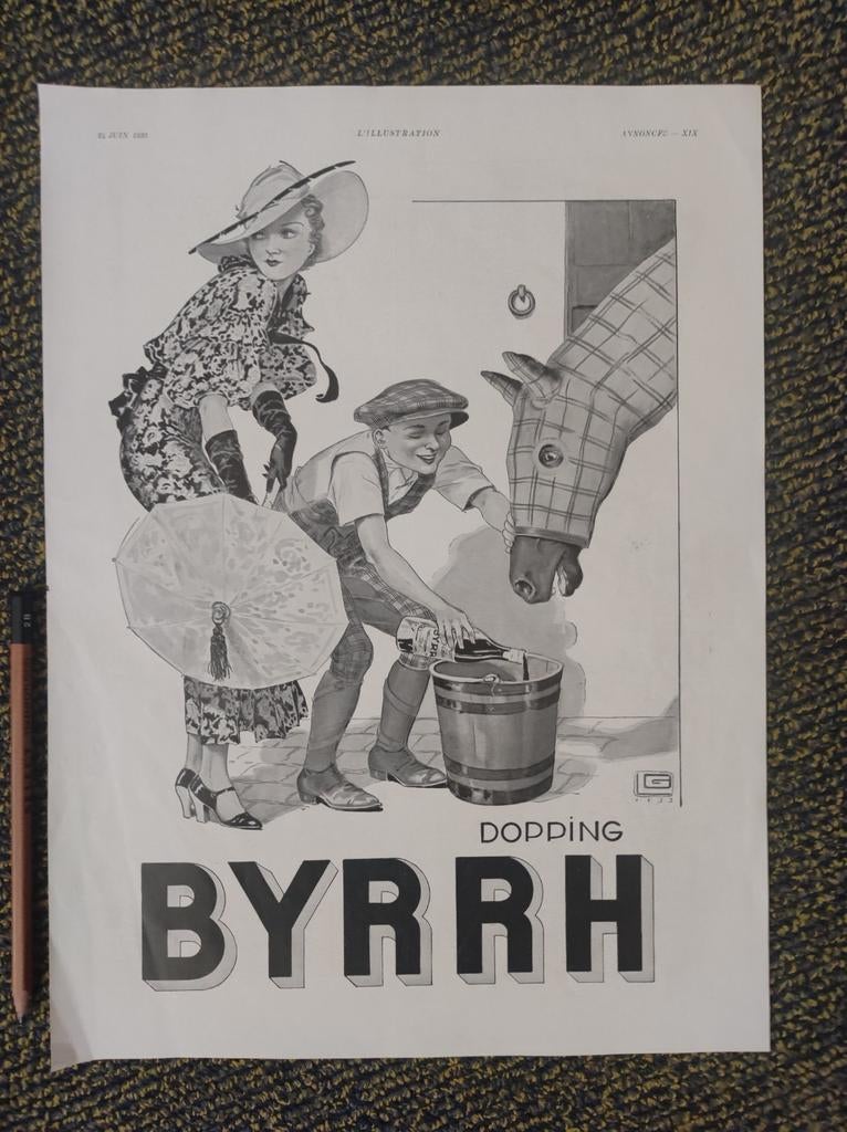 Byrrh advertentie uit 1933, Ophalen of Verzenden, Overige typen