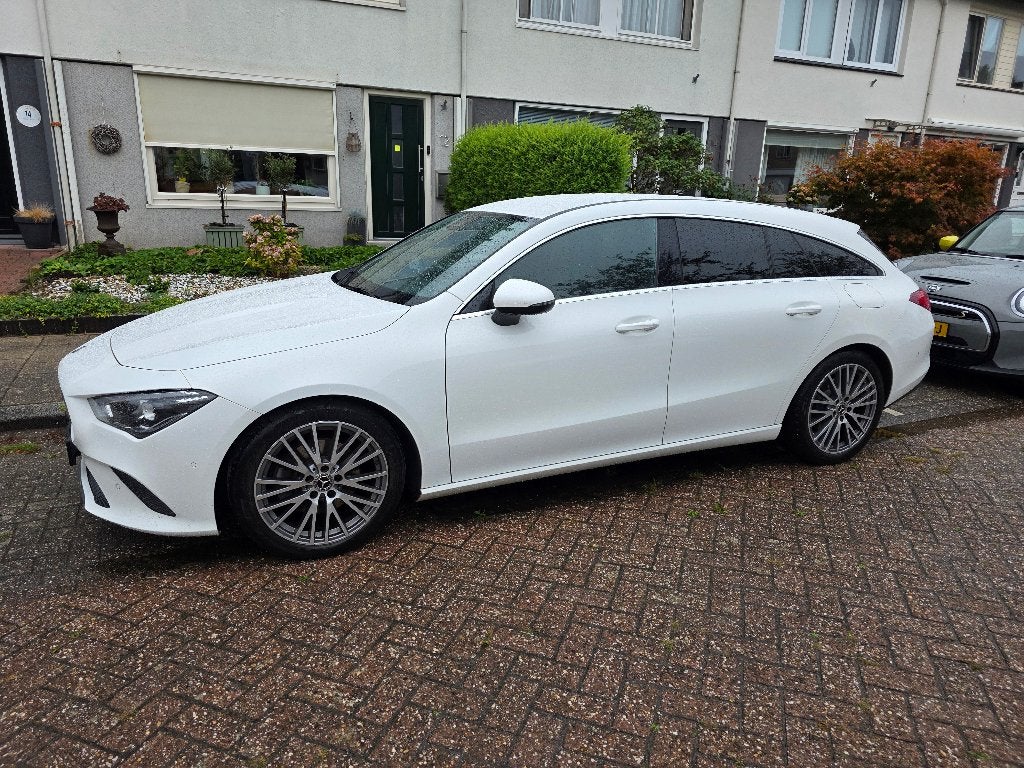 Mercedes-Benz CLA 200 163pk 7G-DCT 2020 Wit, Zwart, 4 cilinders, Leder en Stof, Origineel Nederlands