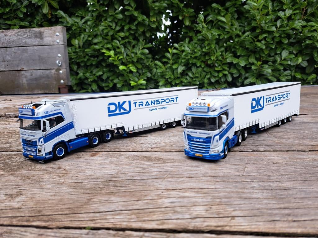Setje WSI DKJ Transport Daf XG+ en Volvo FH4, ., Nieuw, Ophalen of Verzenden, .