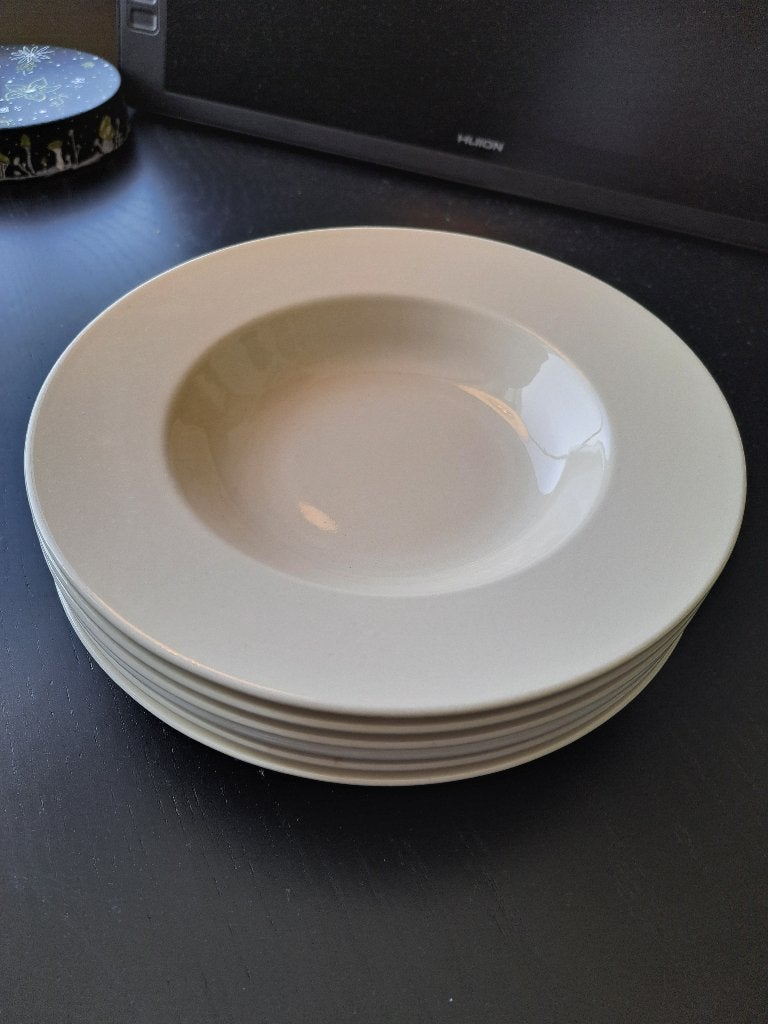 5  soepborden Wedgwood Queens ware, Ophalen of Verzenden, Zo goed als nieuw, Bord(en), Overige stijlen