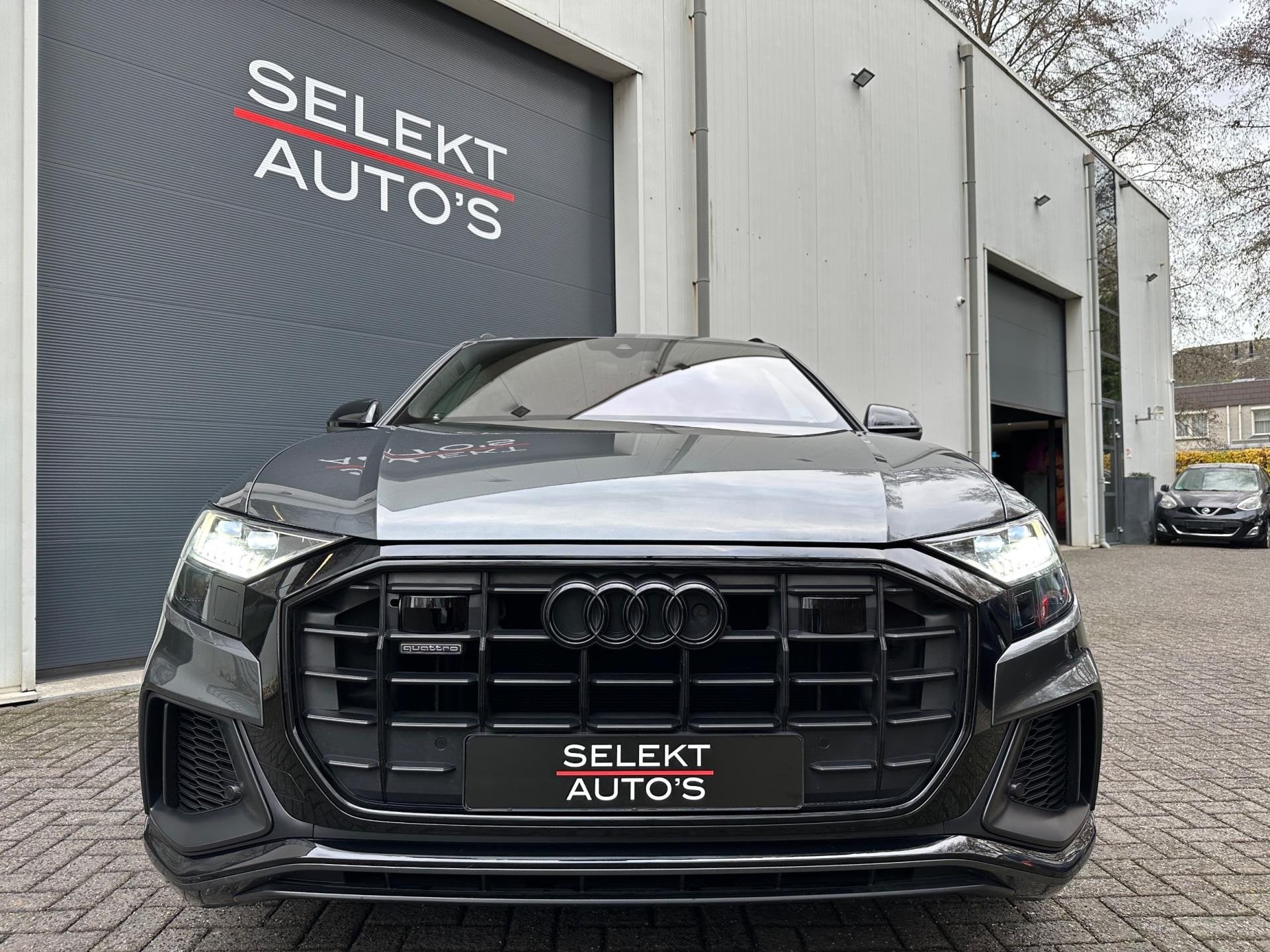 Audi Q8 55 TFSI Quattro S-Line 4W-Best/B&O 3D/RS-Zetels/Alca, Auto's, Automaat, Gebruikt, 2995 cc, Q8