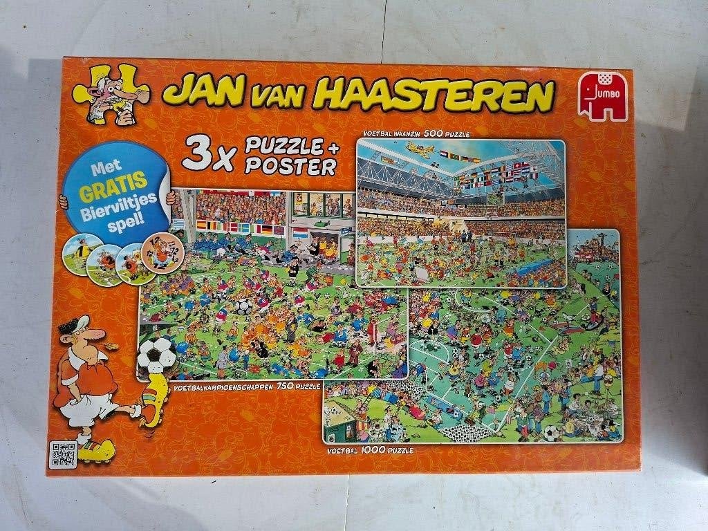 jan van haasteren 3 x 1000 stuks puzzels en, Ophalen of Verzenden, 500 t/m 1500 stukjes, Zo goed als nieuw