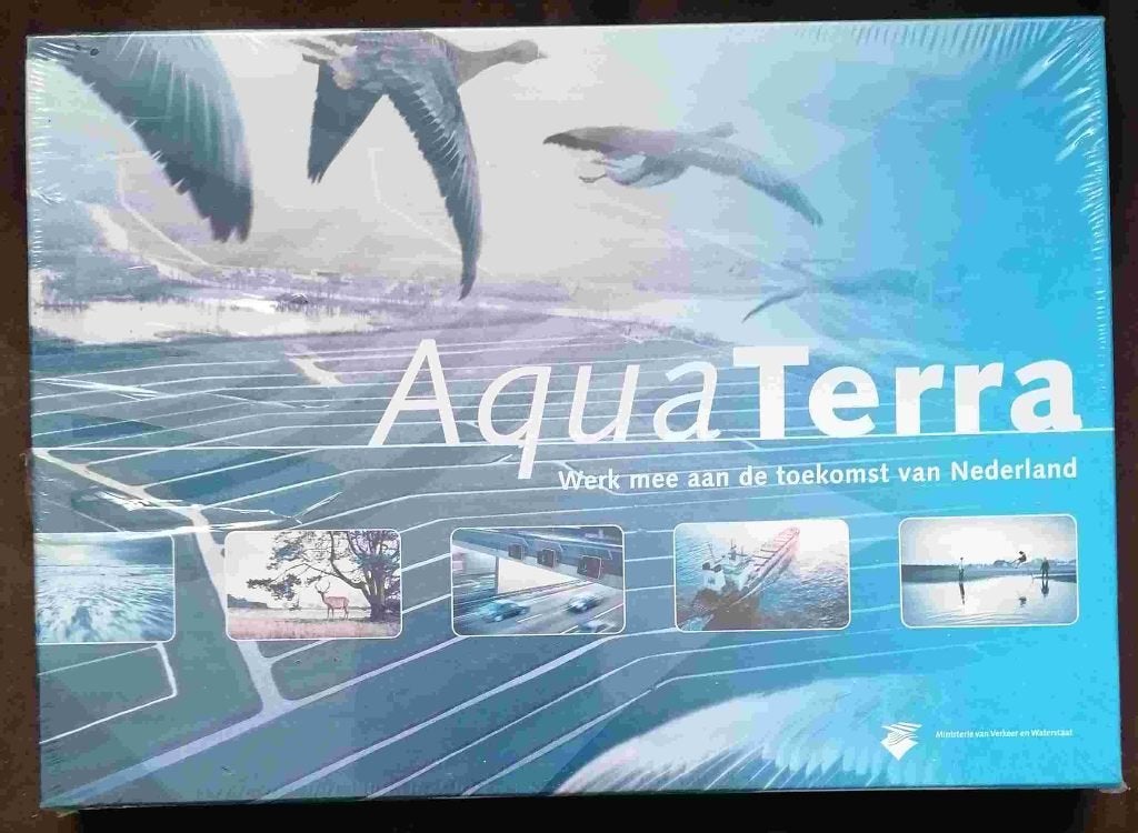 Aquaterra bordspel (De toekomst van Nederland), Een of twee spelers, Ophalen of Verzenden, Nieuw
