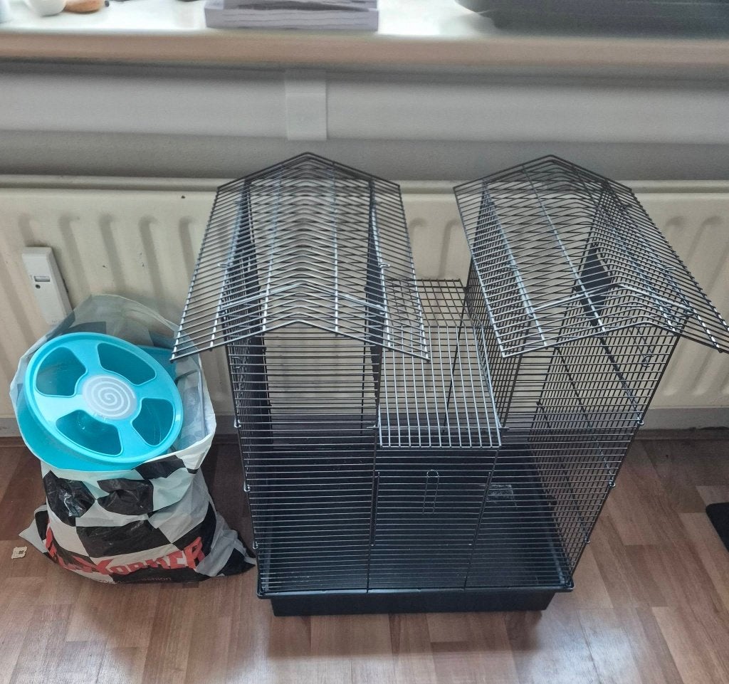 Gratis hamster kooi, Kooi, Gebruikt, Ophalen, Minder dan 60 cm
