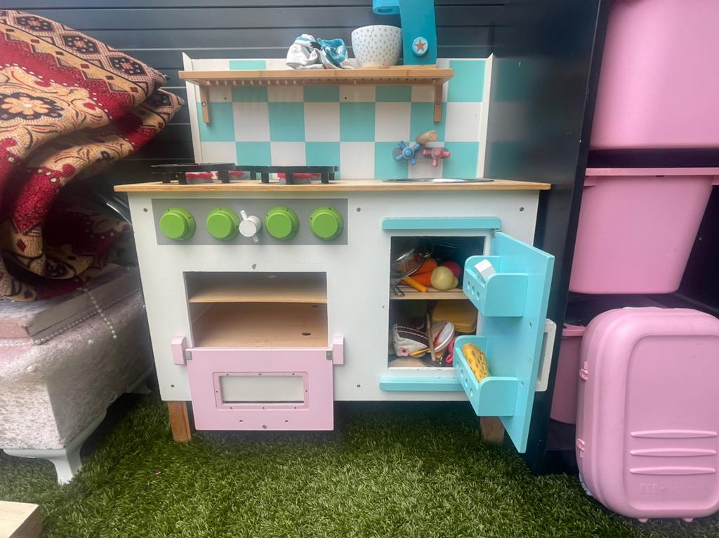 Speelkeukentje,speelgoed keukentje met veel accessoires!Leuk, Ophalen, Zo goed als nieuw, Hout