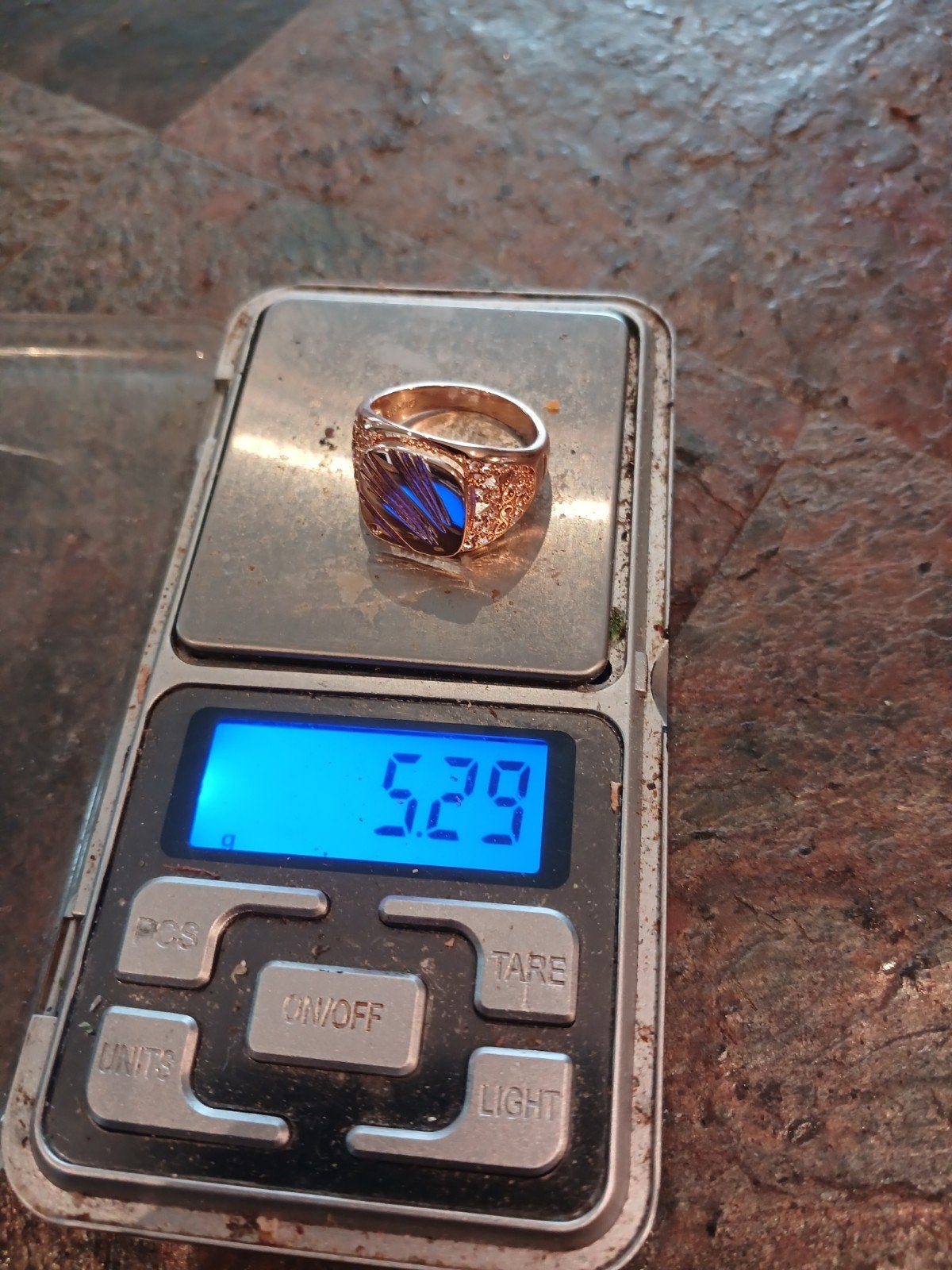 Gouden ring 14 karaats maat 9, Ophalen of Verzenden, Goud