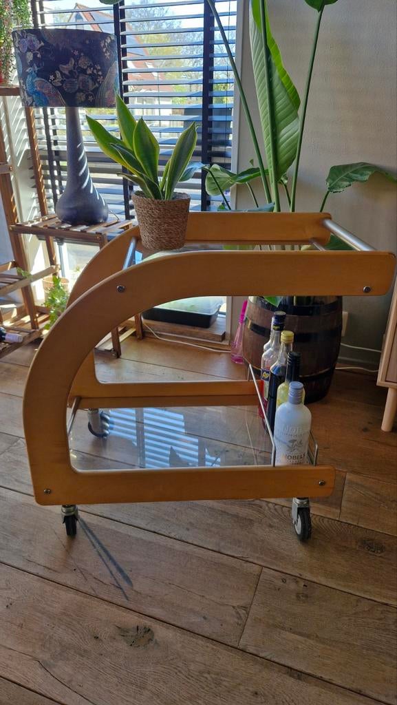 Vintage Dranken Trolley - Stijlvol en Functioneel, Huis en Inrichting, Tafelonderdelen, Gebruikt, 50 tot 100 cm, Minder dan 50 cm