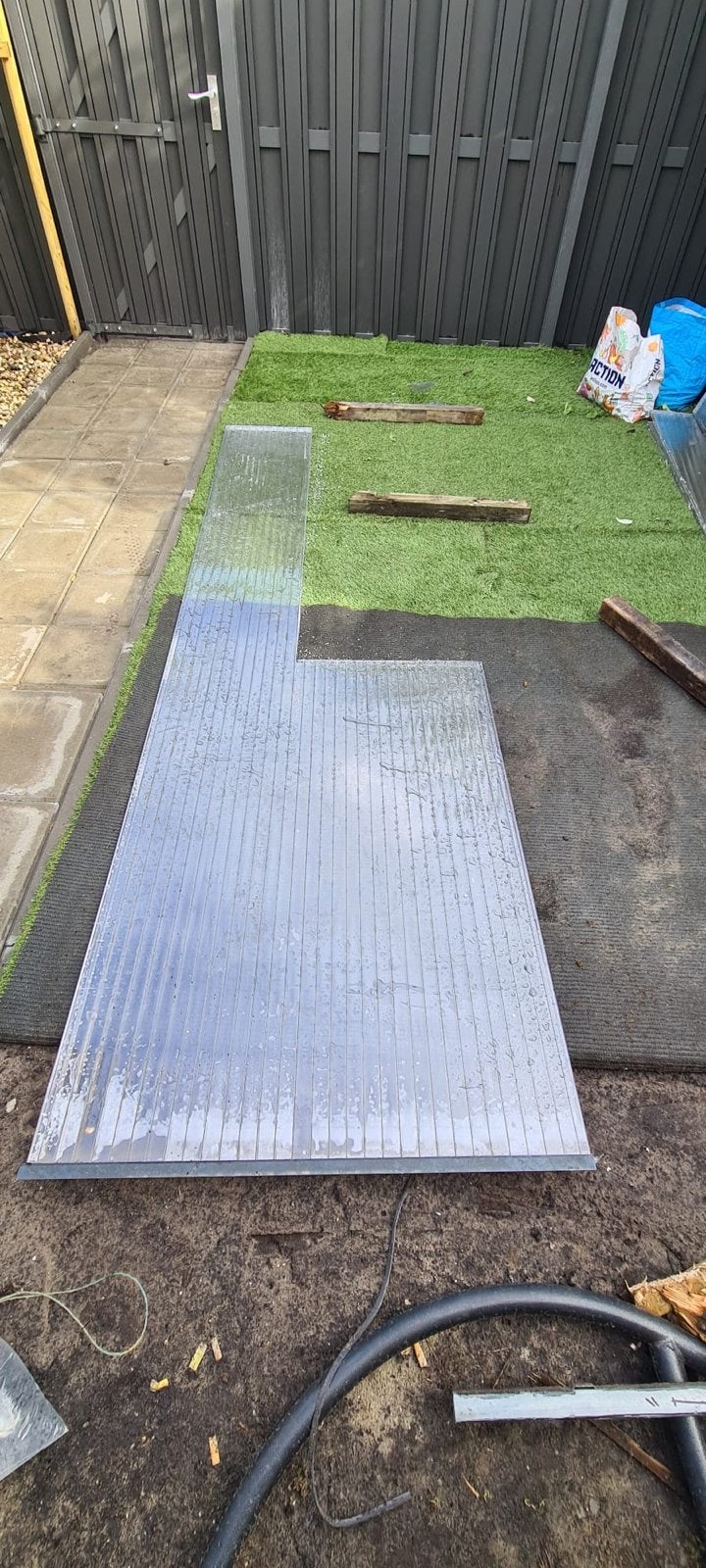 Polycarbonaat Kanaalplaten voor Overkapping of Kas, Ophalen of Verzenden, Gebruikt